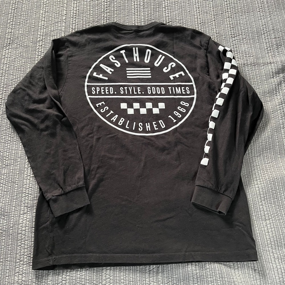 Fasthouse "Speed Style Good Times 1968" Long Sleeve T‑Shirt Black Men's Large